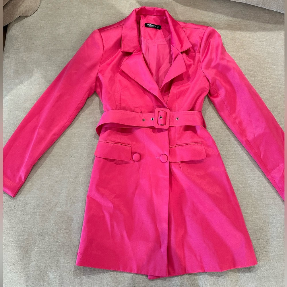 Pink Blazer Dress